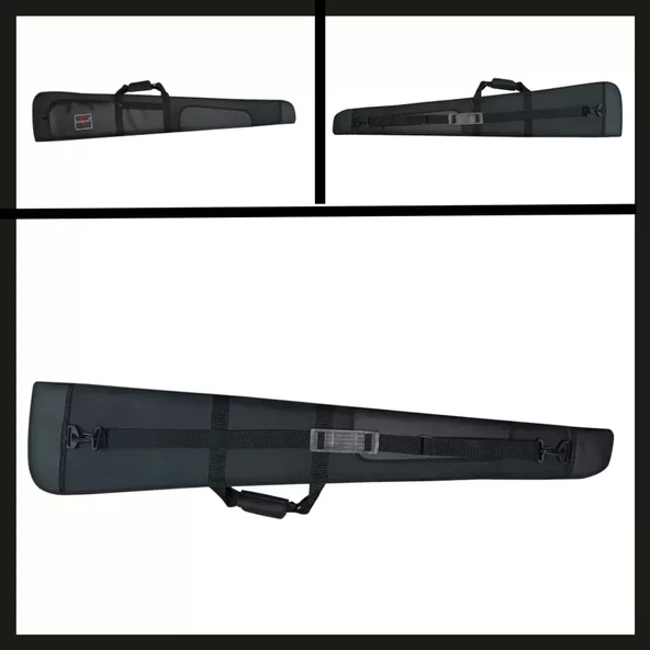 Uyguna-Yakala Siyah 120 Cm İmperteks İki Cepli Tüfek Kılıfı-AKS.080 - 2