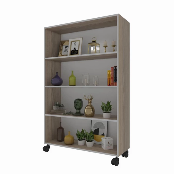 Kenzlife mutfak dolabı raziye 148*090*030 crd tekerlekli banyo evrak ofis ayakkabılık kiler ürün görseli