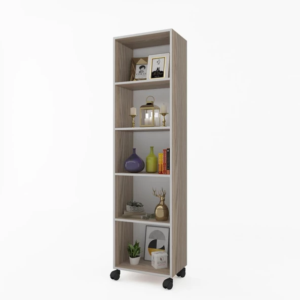 Kenzlife mutfak dolabı raziye 188*050*030 crd tekerlekli banyo evrak ofis ayakkabılık kiler ürün görseli