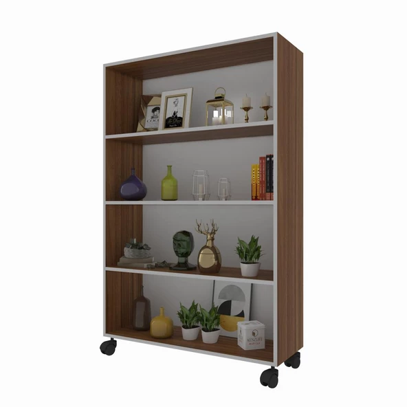 Kenzlife mutfak dolabı raziye 148*090*030 cvz tekerlekli banyo evrak ofis ayakkabılık kiler ürün görseli