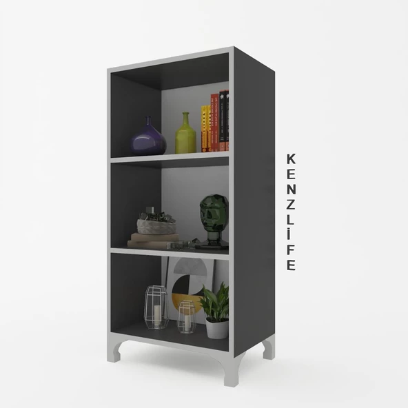 Kenzlife mutfak dolabı pakize 108*050*030 gri ayaklı banyo evrak ofis ayakkabılık kiler ürün görseli