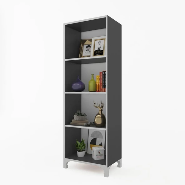 Kenzlife mutfak dolabı pakize 148*050*030 gri ayaklı banyo evrak ofis ayakkabılık kiler ürün görseli