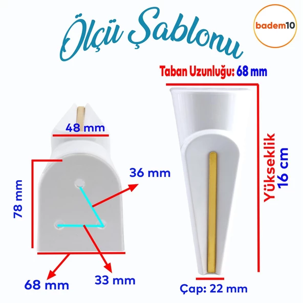 Nota Mobilya Kanepe Sehpa TV Ünitesi Koltuk Ayağı Baza Ayakları Beyaz Altın Gold Sarı 16 cm - Resim 2