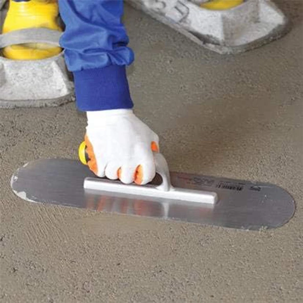 Metal Elastomer Saplı Havuz Malası 45 cm Harç Derz Sıva Yüzey Düzleştirme Beton Çimento Mala Saten - Resim 4