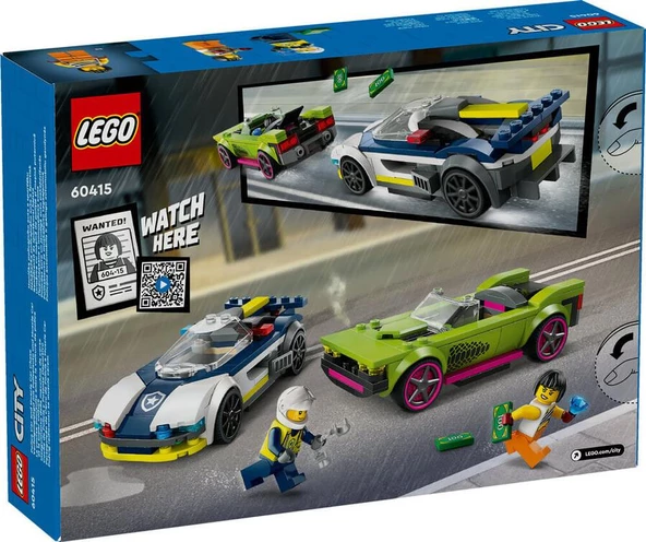 LEGO City 60415 Police Car and Muscle Car Chase - Resim 2