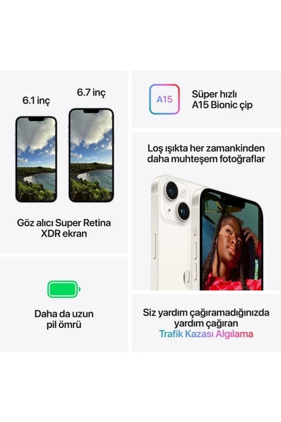 Apple iPhone 14 256 GB Gece Yarısı - 8