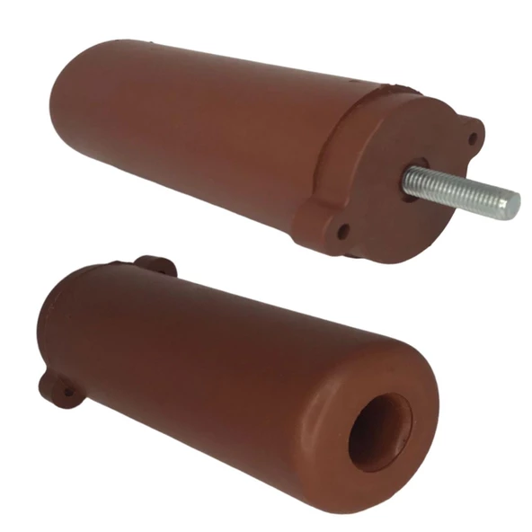 2 Adet Ayarlı Destek Ayağı 9.5 x 14.5cm Kahverengi Gizli Ayak M8 Civatalı İncediş Mobilya Kanepe Baza Koltuk - 5
