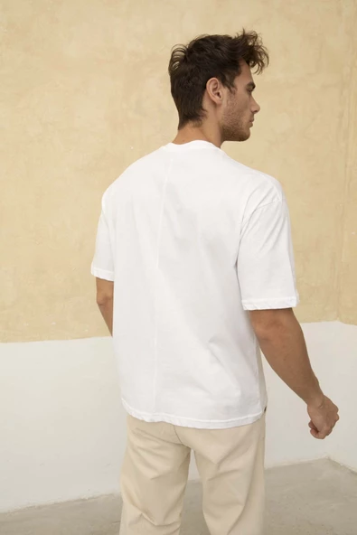 Erkek Sol Cep Detaylı Regular Fit Bisiklet Yaka T-Shirt - 12