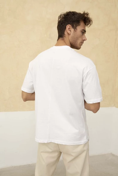 Erkek Sol Cep Detaylı Regular Fit Bisiklet Yaka T-Shirt - 11