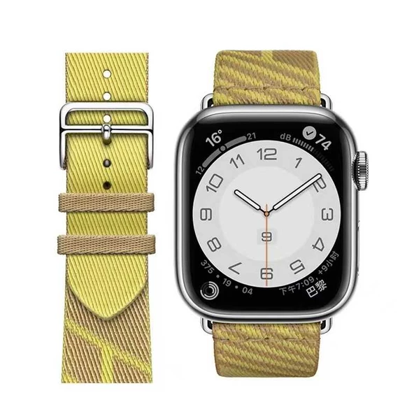 Apple Watch 38mm KRD-51 Hasır Kordon - 12