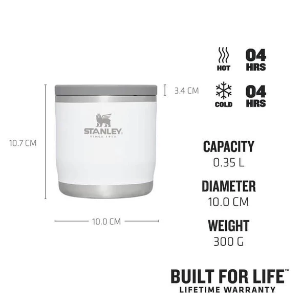 Stanley 10-10837-013 The Adventure To-Go Food Jar 0.35 Lt / 12Oz Polar - 3