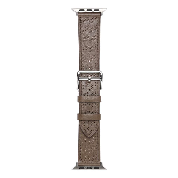 ​​​Apple Watch 38mm KRD-76 PU Deri Kordon Strap Kayış - 4