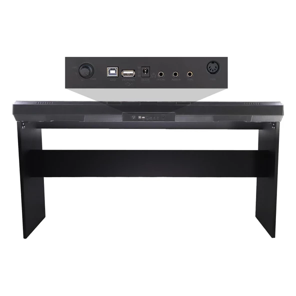 Jwin Sapphire SDP-110 Çekiç Aksiyonlu 88 Tuşlu Dijital Piyano - Siyah - 5