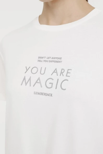 Lumberjack Wl LARINA 4Fx Ekru Kadın Tişört 101546223 11CK2230 - 4
