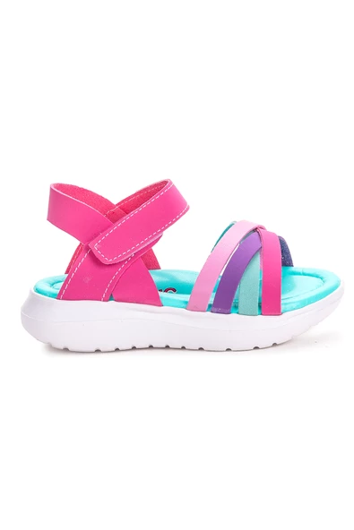 Kiko Kids Ortopedik Kız Çocuk Sandalet Şb 1030 Fuşya - Mor