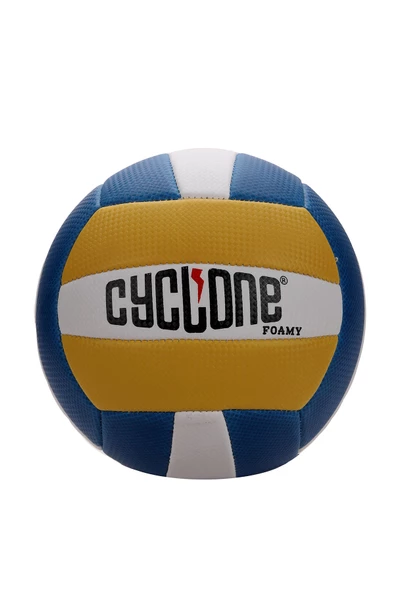 Cyclone Foamy El Dikişli Voleybol Topu Mavi - Sarı