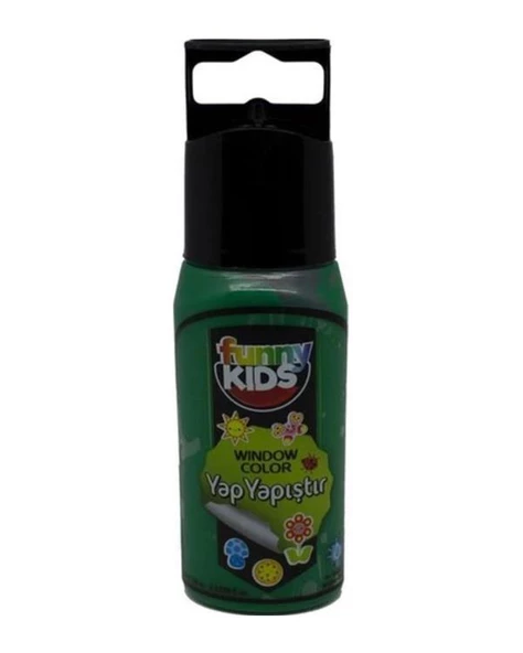 Funny Kıds Yap Yapıştır Set Turkuaz Yeşil 60cc - Resim 2