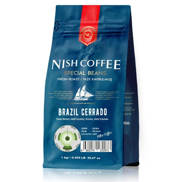 Nish Filtre Kahve Brazil Cerrado 1 Kg