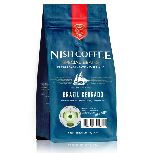 Nish Filtre Kahve Brazil Cerrado 1 Kg - 3