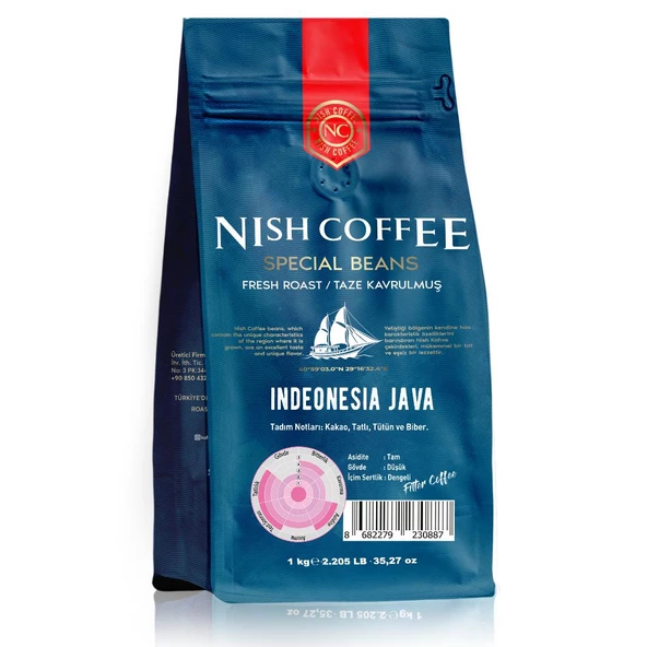Nish Filtre Kahve Endonezya Java 1000 gr - 3