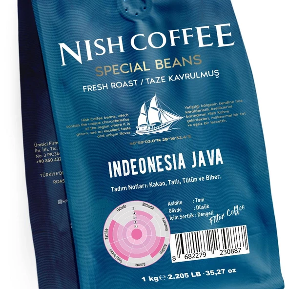 Nish Filtre Kahve Endonezya Java 1000 gr - 5