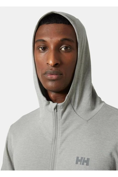 Helly Hansen Lifa Tech Lite Zip Hoodie Erkek Kapişonlu Sweatshirt 63267-885 Siyah - Resim 4