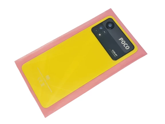 Tkgz Xiaomi POCO X4 PRO Arka Pil Kapağı (Full Lensli) SARI ürün görseli 1