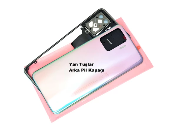 Tkgz Oppo Reno 5 Lite kasa Arka Pil Batarya Kapağı Mavi