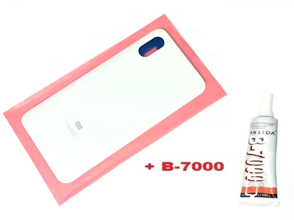 Tkgz Xiaomi Mi 8 Pro Arka Pil Batarya Kapak (CAM+B-7000) BEYAZ ürün görseli 1