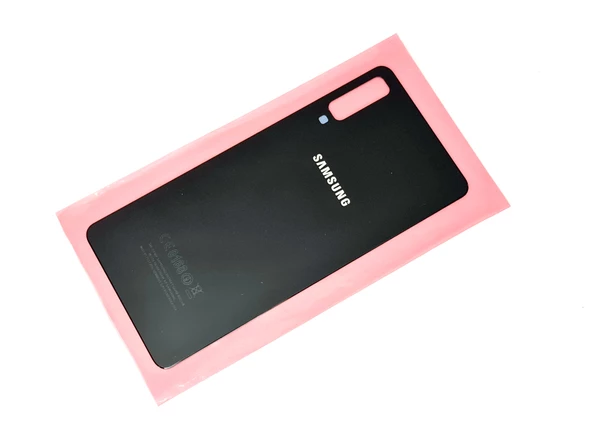 Tkgz Samsung Galaxy A7 A750 Arka Pil Batarya Kapağı + PİL (CAM) SİYAH - Resim 2