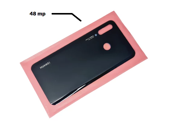 Huawei Uyumlu P30 Lite Arka Pil Batarya Kapağı (48MP) SİYAH