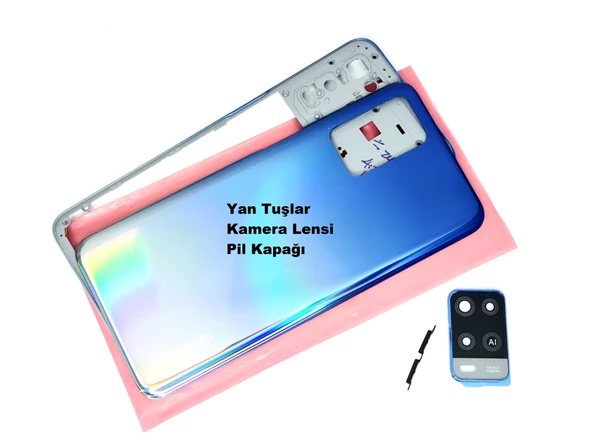 Oppo A54 kasa Arka Pil Batarya Kapağı MAVİ