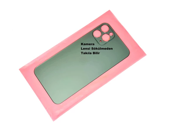 iPhone 11 PRO Arka Pil Batarya Kapağı (CAM) Yeşil ürün görseli 1