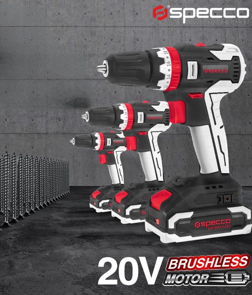Specco Akülü Darbeli Matkap 20V 2.0Ah SP20V-4040 - 3