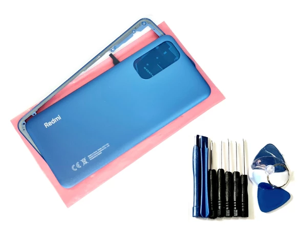 Xiaomi Redmi NOTE 11 KASA FULL ORJ Arka Pil Batarya Kapağı (TAMİR SETİ) MAVİ