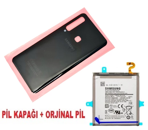 Samsung Galaxy A9 A920 Arka Pil Batarya Kapağı + PİL (CAM) MAVİ ürün görseli 1
