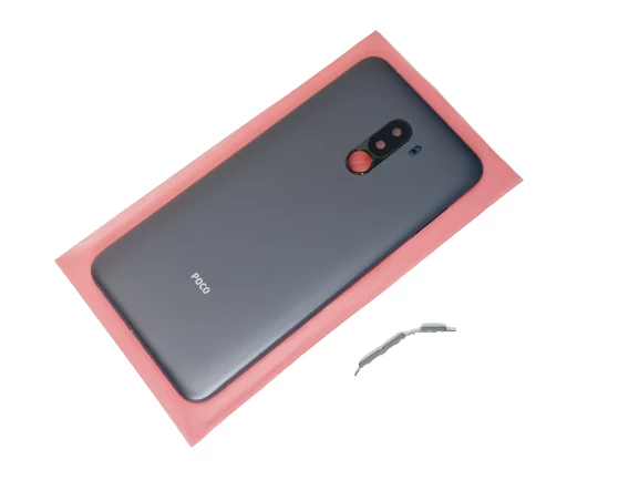 Xiaomi POCO F1 Kasa Arka Pil Batarya Kapağı (Yan Tuş) FÜME ürün görseli 1