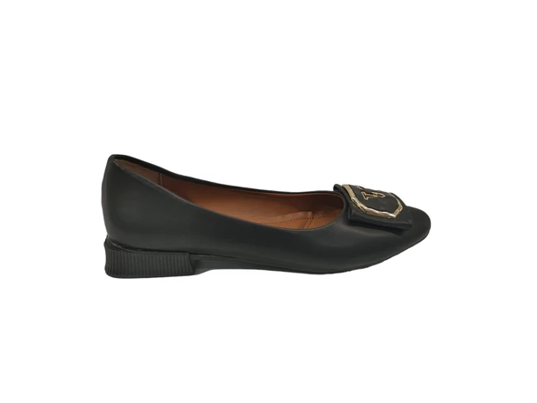 Merry Pace 2343016Z Yumuşak Pedli Kısa Topuk Toka Detaylı Günlük Kadın Babet Ayakkabı - 5