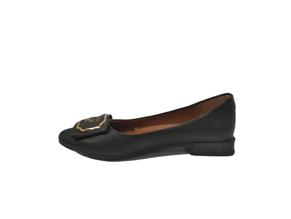 Merry Pace 2343016Z Yumuşak Pedli Kısa Topuk Toka Detaylı Günlük Kadın Babet Ayakkabı - 6