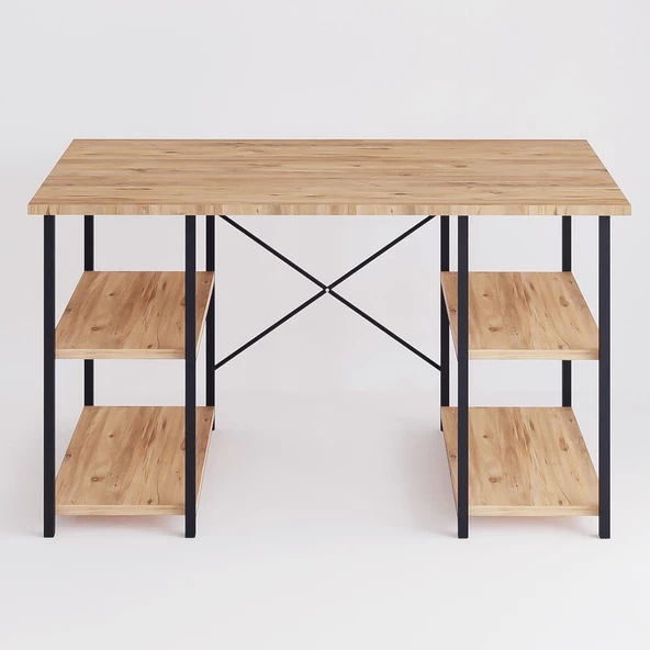 Eportatif 4 Raflı Çalışma Masası Çam 60x120 - 5