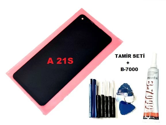 Samsung Galaxy A21S (A217F) Lcd Ekran Dokunmatik ORJİNAL (B-7000+Tamir Seti)