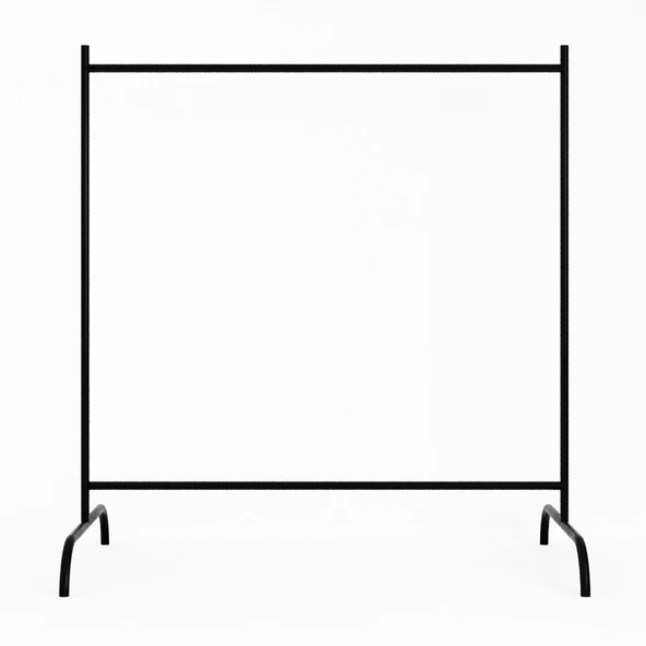 Eportatif Konfeksiyon Askısı Ayaklı Askılık Elbise Askılığı Siyah - 4