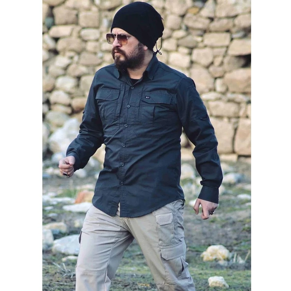 Blt Tactical Outdoor Gömlek Antrasit Renk Taktik Gömlek - 2