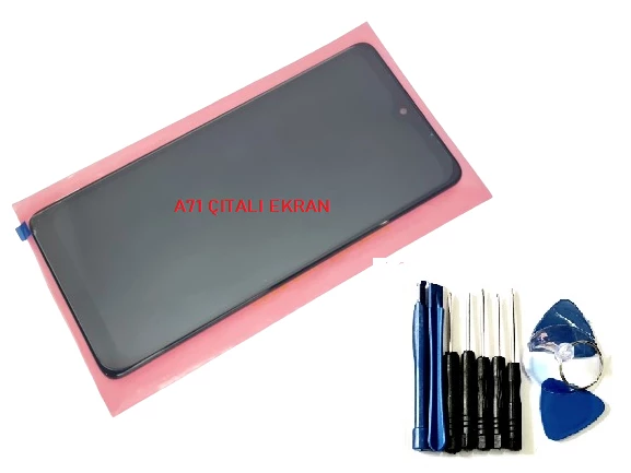 Samsung Galaxy A71 (SM-A715FN) Lcd Ekran Dokunmatik Orijinal (Full ÇITALI Tamir Seti) - 1