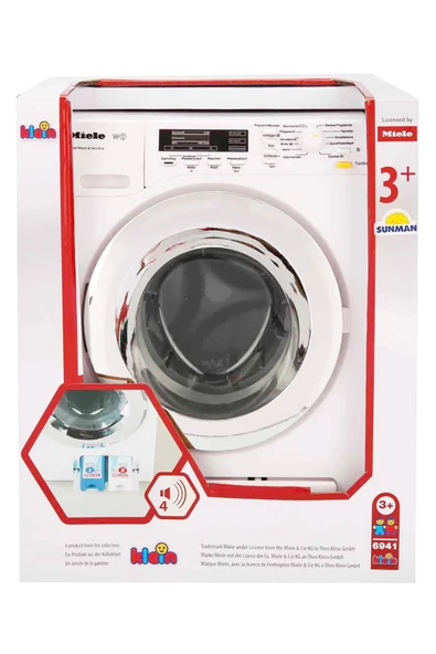 Işıklı Panel ve Gerçekçi Sesler ile Miele W Classic Oyuncak Çamaşır Makinesi - 4