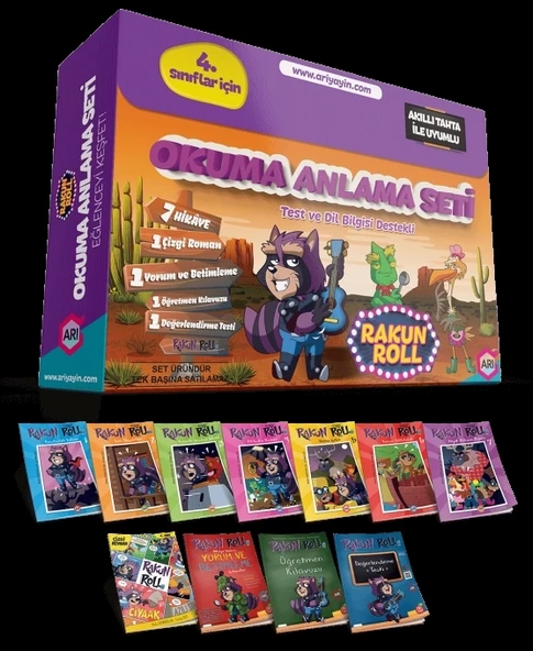 ARI YAYINLARI 4. Sınıf Rakun Roll Okuma Anlama Seti