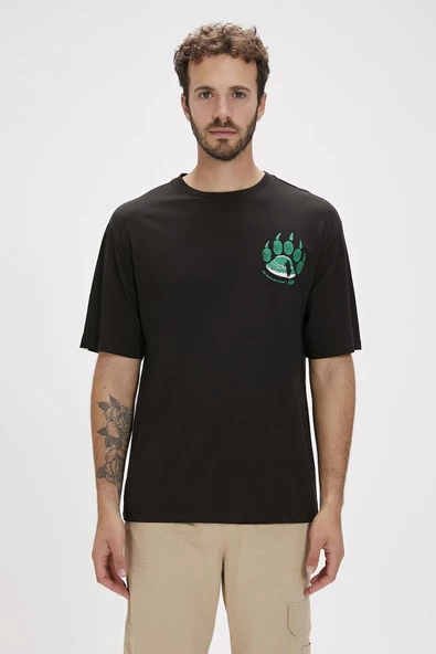 Bad Bear Re-One World Erkek T-Shirt 24.01.07.046 Siyah - 1