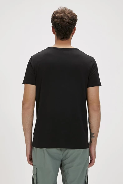 Bad Bear GLOBE ERKEK TSHİRT 24.01.07.030 SİYAH - Resim 2