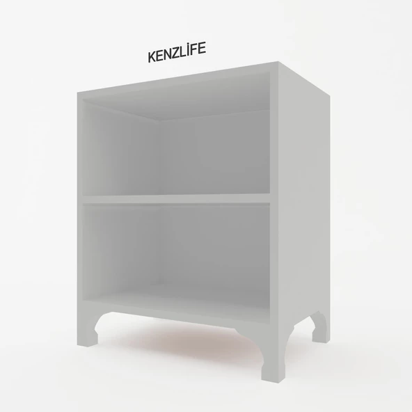 Kenzlife kitaplık tuğçe 048x030x020 byz ayaklı mutfak dolabı banyo ofis ayakkabılık kiler - 6