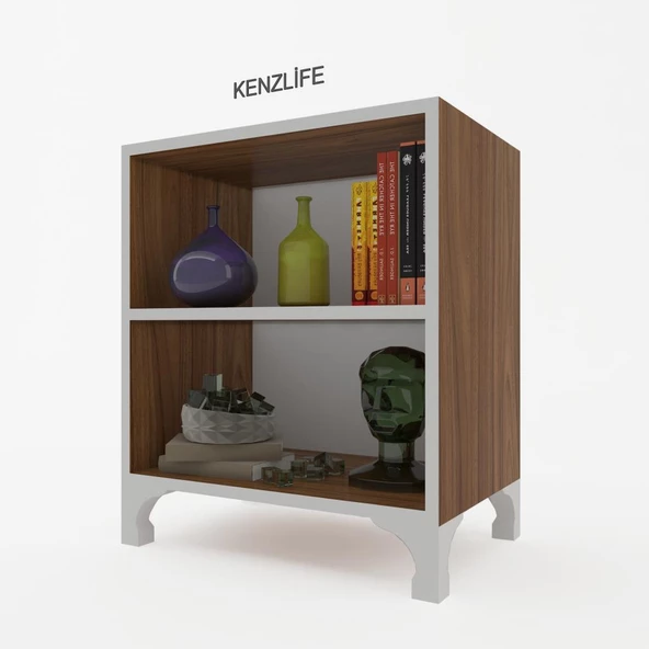 Kenzlife kitaplık tuğçe 048*030*020 cvz ayaklı mutfak dolabı banyo ofis ayakkabılık kiler - Resim 2